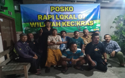POS LOKAL 7 WILAYAH 1309 KABUPATEN KEDIRI MASIH SIAGA PADA POS BANKOM KEDUA DI KECAMATAN KRAS